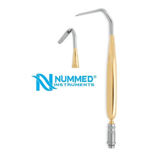 Aufricht Nasal Retractor With Fiber Optic Light,Blade Width 8 mm,Length 20 cm